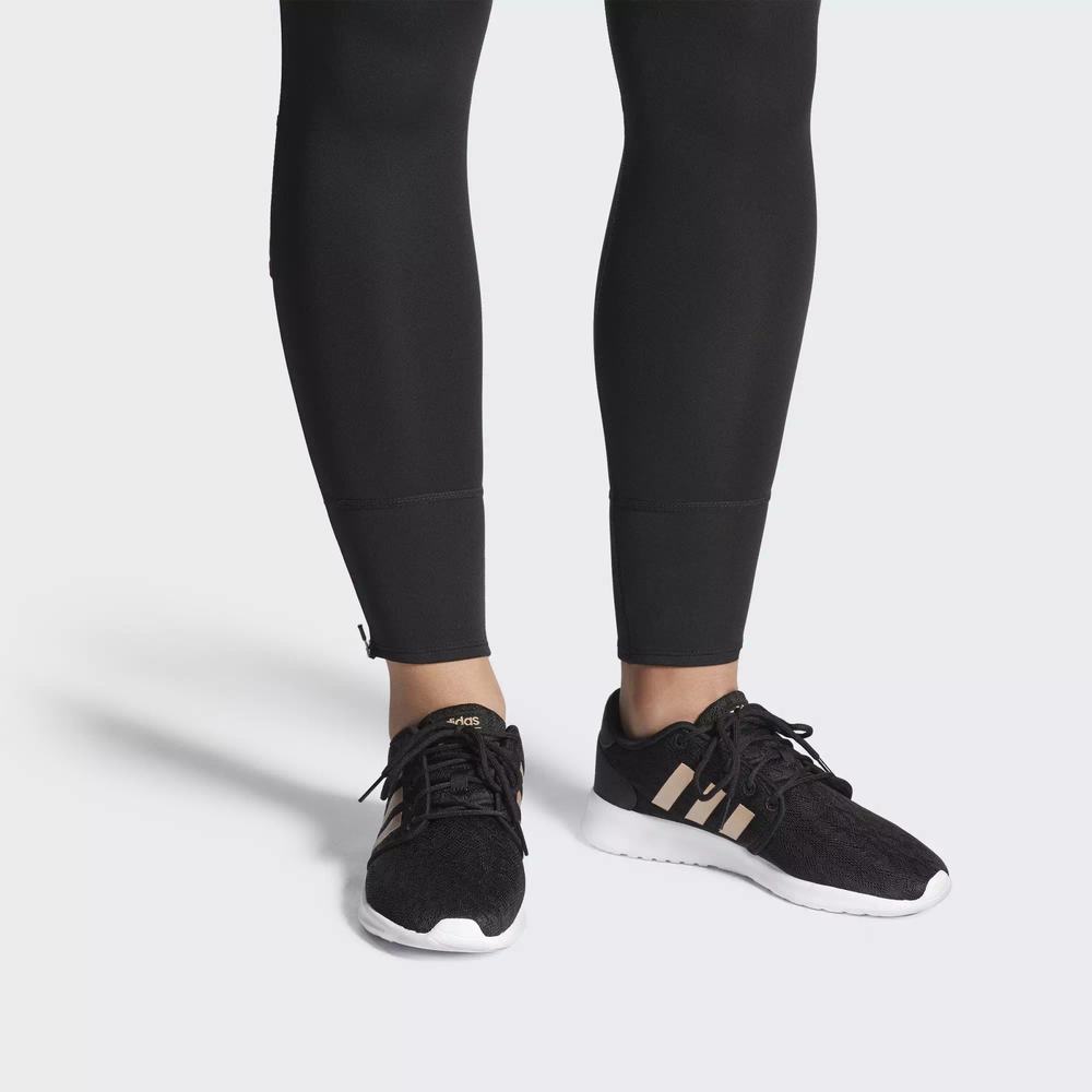 Adidas Cloudfoam QT Racer Tenis Negros Para Mujer (MX-62549)